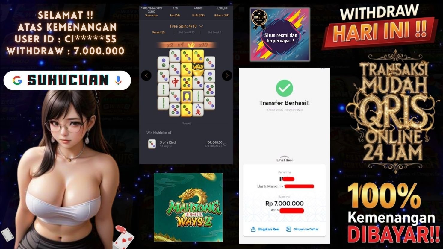 SUHUCUAN JACKPOT SLOT MAHJONG WAYS 2